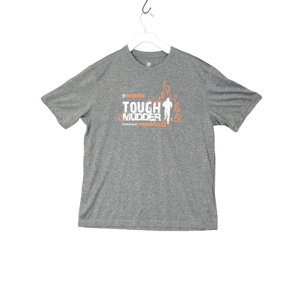 Merrell Mens Gorpcore Sporty Tough Mudder Finisher T-Shirt XL Gray 2017 Graphic